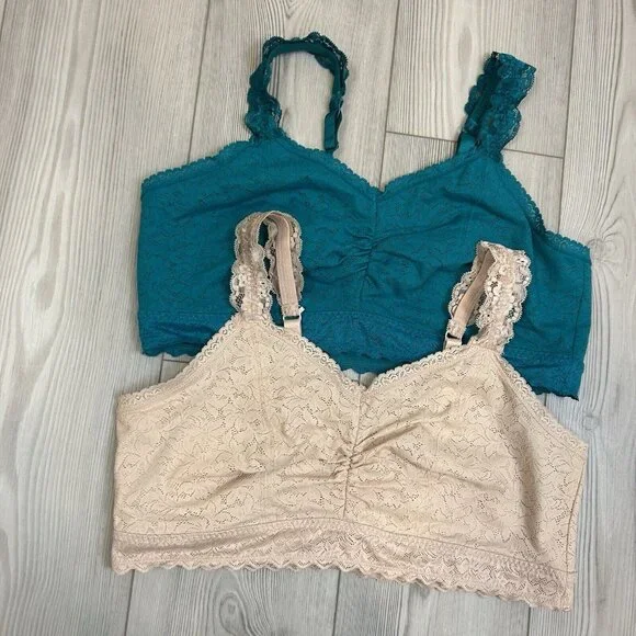 Lot Of 2 Torrid Size 2 2X Bralette Lace No Wire - Picture 2 of 11
